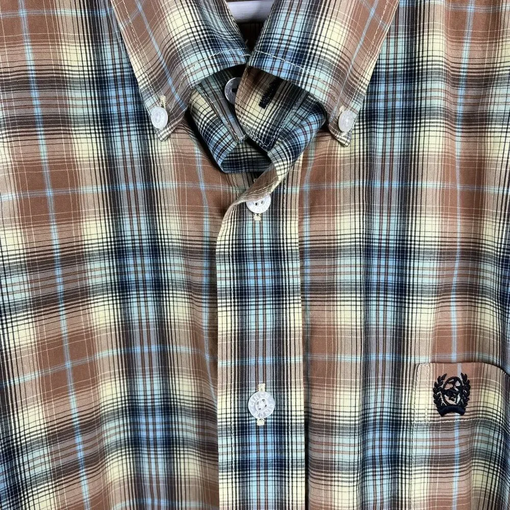 Cinch Men’s Size L Shirt Classic Plaid Long Sleeve‎ Button Down Western Cowboy